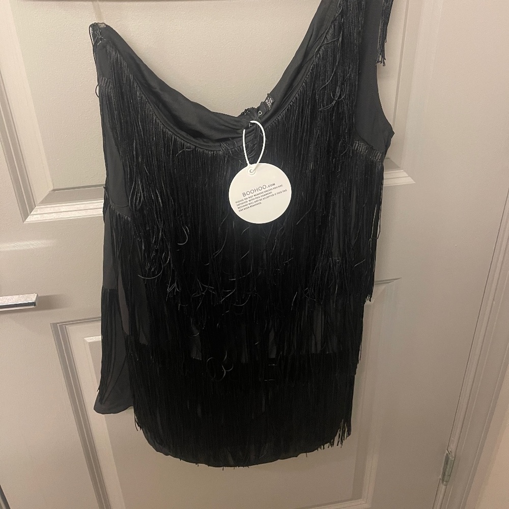 Brand New Boohoo Fringe Dress